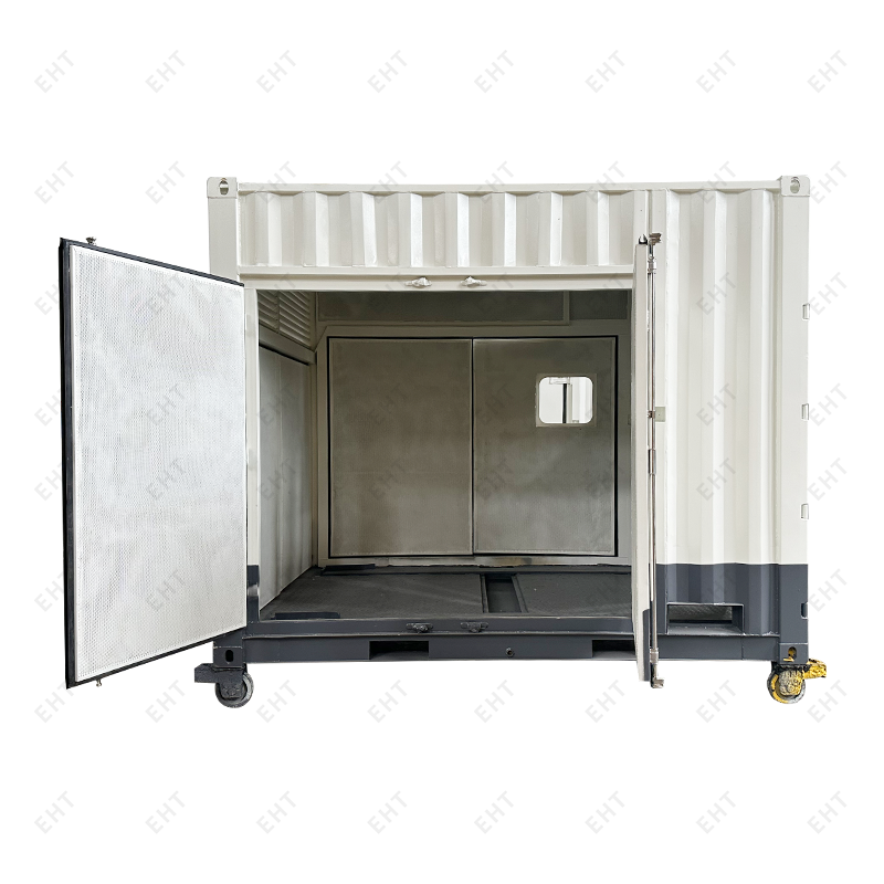 Imfhálú comhbhrúiteoir aeir saincheaptha 12-ft le córas bailithe ola-uisce