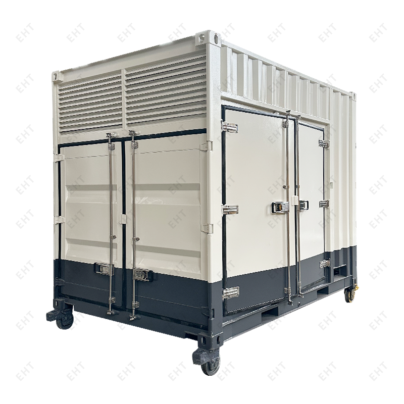 Imfhálú comhbhrúiteoir aeir saincheaptha 12-ft le córas bailithe ola-uisce