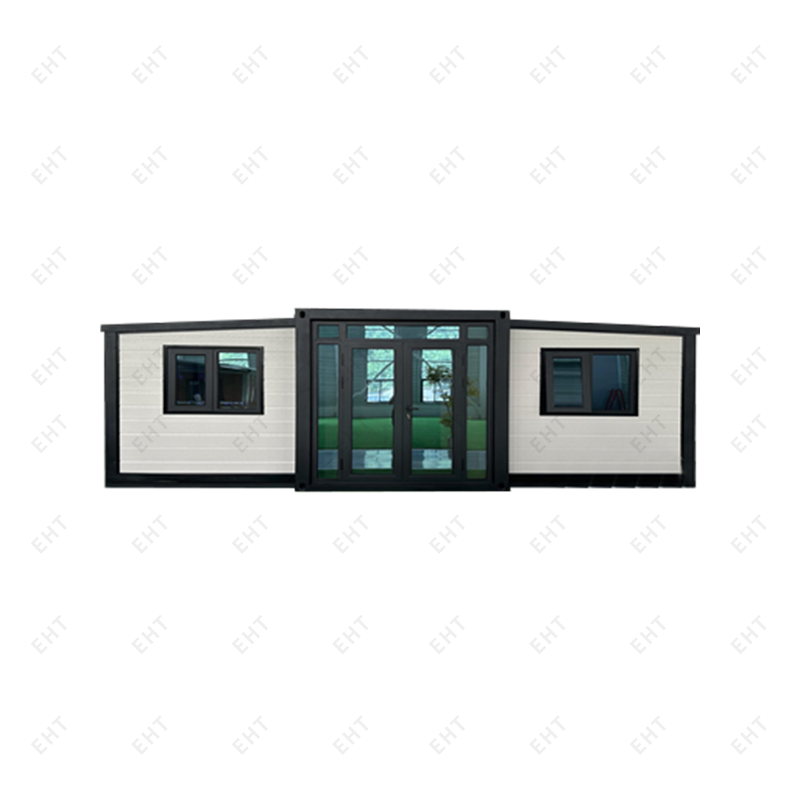 Teach Coimeádán Leathnaithe Sciathán Dúbailte 20ft Aonad Maireachtála Soghluaiste Réamhdhéanta